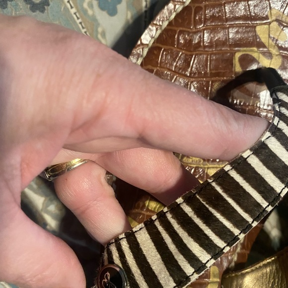 Sam Edelman ROMY animal print Wedge sandals - Picture 4 of 4